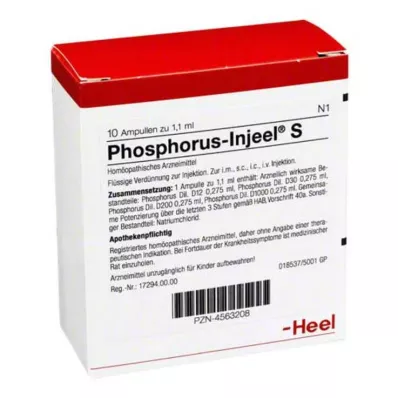 PHOSPHORUS INJEEL S Ampule, 10 buc PHOSPHORUS INJEEL S Ampule, 10 buc