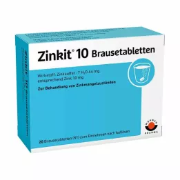 ZINKIT 10 putojančių tablečių, 20 vnt