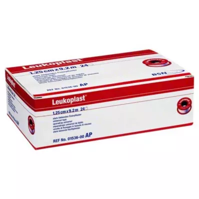 LEUKOPLAST 1,25 cmx9,2 m, 24 vnt