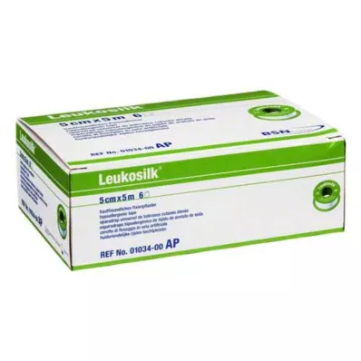LEUKOSILK 5 cmx5 m, 6 buc LEUKOSILK 5 cmx5 m, 6 buc