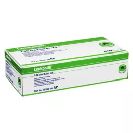 LEUKOSILK 1,25 cmx9,2 m, 24 buc