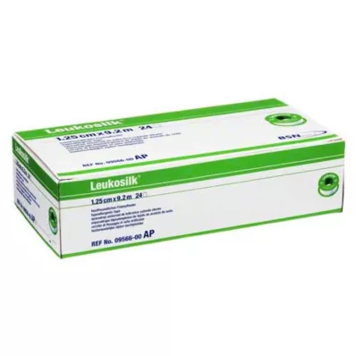 LEUKOSILK 1,25 cmx9,2 m, 24 buc