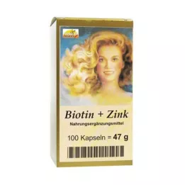 BIOTIN PLUS Capsule de zinc pentru păr, 100 buc