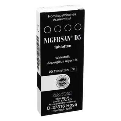 NIGERSAN D 5 tabletės, 20 vnt NIGERSAN D 5 tabletės, 20 vnt