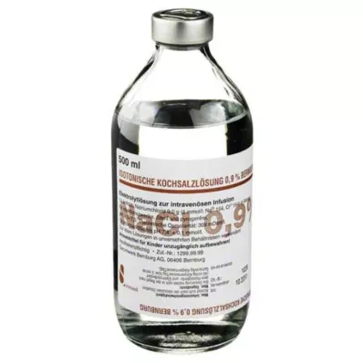 ISOTONISCHE Natrio chloridas 0,9% Bernburg Inf.-L.Glas, 500 ml