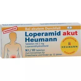 LOPERAMID ūmios Heumann tabletės, 10 vnt
