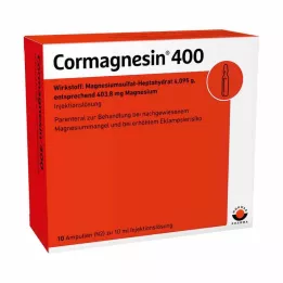 CORMAGNESIN 400 ampulių, 10X10 ml