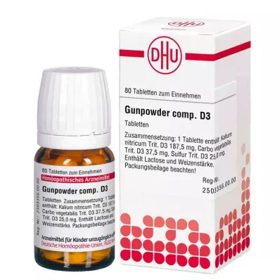 GUNPOWDER D 3 tabletės, 80 vnt