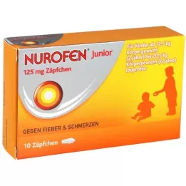NUROFEN Junior 125 mg žvakutės, 10 vnt