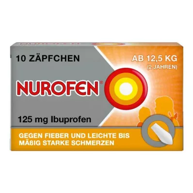 NUROFEN® Junior 125 mg žvakutės, 10 vnt NUROFEN® Junior 125 mg žvakutės, 10 vnt