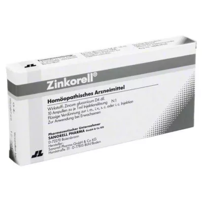 ZINKORELL Ampulės, 10X1 ml