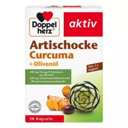 DOPPELHERZ Artišokai + alyvuogių aliejus + curcuma kapsulės, 30 kapsulių