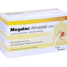 MEGALAC Almasilato mėtų suspensija, 20X10 ml