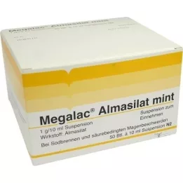 MEGALAC Almasilato mėtų suspensija, 50X10 ml