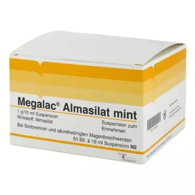 Megalac Almasilat mėtų suspensija, 50x10 ml Megalac Almasilat mėtų suspensija, 50x10 ml