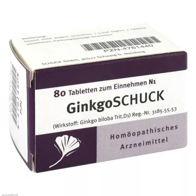 GINKGOSCHUCK Tabletės, 80 vnt