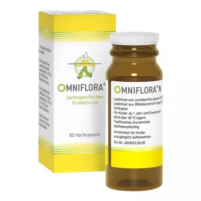 OMNIFLORA N Kietosios kapsulės, 50 vnt