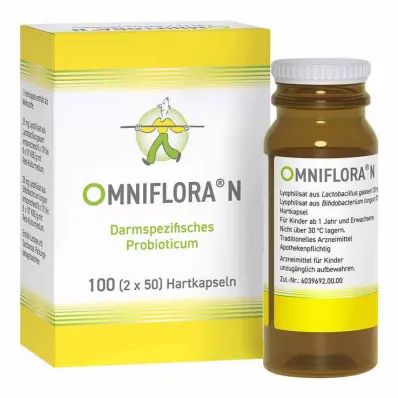 OMNIFLORA N Kietosios kapsulės, 100 vnt OMNIFLORA N Kietosios kapsulės, 100 vnt