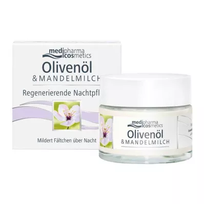 OLIVEN-MANDELMILCH Regeneruojamoji naktinė priežiūra, 50 ml OLIVEN-MANDELMILCH Regeneruojamoji naktinė priežiūra, 50 ml