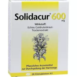 SOLIDACUR 600 mg plėvele dengtos tabletės, 20 vnt