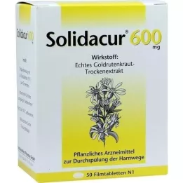 SOLIDACUR 600 mg plėvele dengtos tabletės, 50 vnt