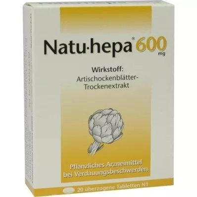 NATU HEPA 600 mg dengtos tabletės, 20 vnt