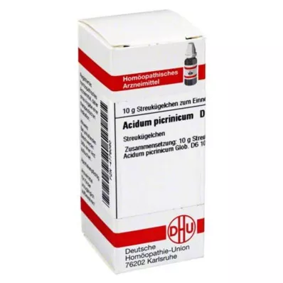 DHU Acidum picrinicum D 6 rutuliukai, 10 g