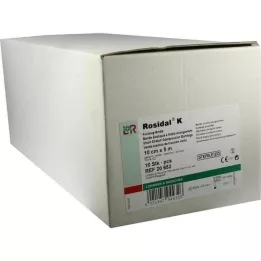 ROSIDAL K tvarstis 10 cmx5 m sterilus, supakuotas į vieną paketą, 10 vnt