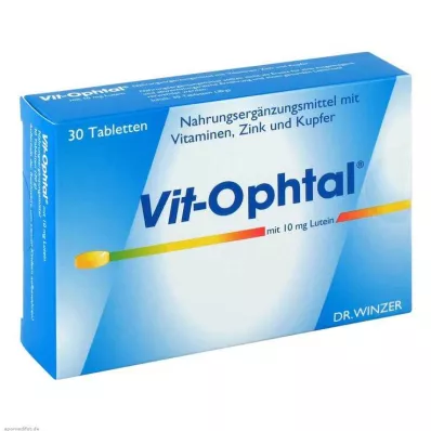 VIT OPHTAL su 10 mg liuteino tabletėmis, 30 vnt VIT OPHTAL su 10 mg liuteino tabletėmis, 30 vnt
