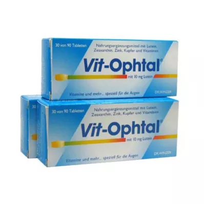 VIT OPHTAL su 10 mg liuteino tabletėmis, 90 vnt