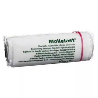 Mollelast 10cmx4m baltas, 1 vnt Mollelast 10cmx4m baltas, 1 vnt