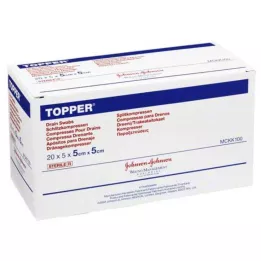 TOPPER Pjūvis Compr.5x5 cm sterilus, 20X5 vnt
