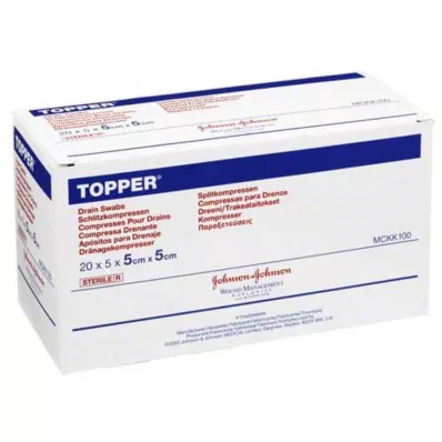 TOPPER Pjūvis Compr.5x5 cm sterilus, 20X5 vnt
