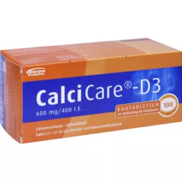 CALCICARE D3 kramtomosios tabletės, 100 kapsulių