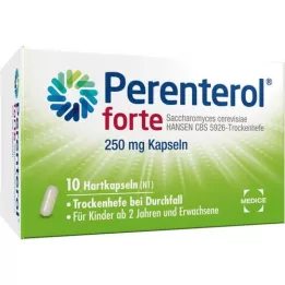 PERENTEROL forte 250 mg kapsulės, 10 vnt