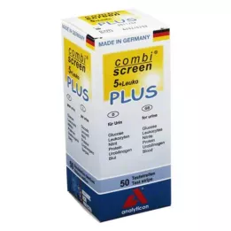 COMBISCREEN 5+Leuko Plus testų juostelės, 50 vnt