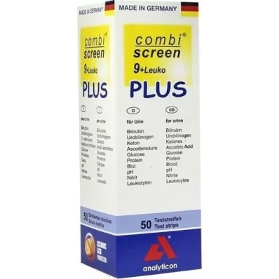 COMBISCREEN 9+Leuko Plus testų juostelės, 50 vnt