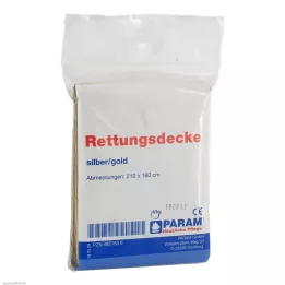 RETTUNGSDECKE auksas / sidabras, 1 vnt