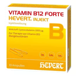 VITAMIN B12 HEVERT forte Inject ampulės, 10X2 ml