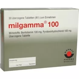 MILGAMMA 100 mg dengtos tabletės, 30 vnt