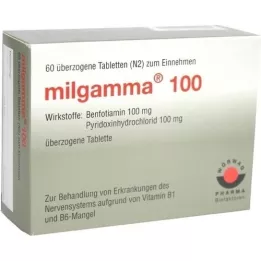 MILGAMMA 100 mg dengtos tabletės, 60 vnt