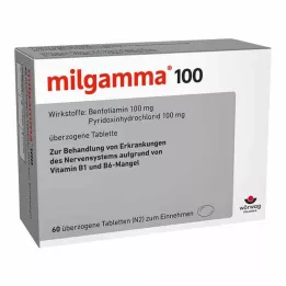 MILGAMMA 100 mg dengtos tabletės, 60 vnt