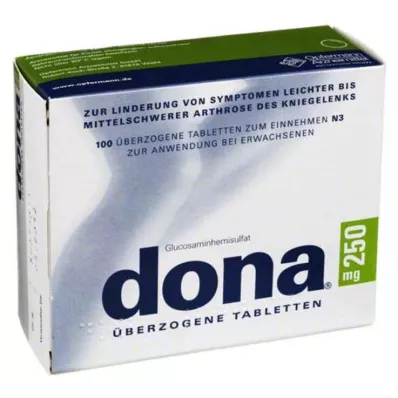 dona® 250 mg tabletės, 100 vnt dona® 250 mg tabletės, 100 vnt