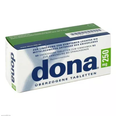 dona® 250 mg tabletės, 50 vnt dona® 250 mg tabletės, 50 vnt