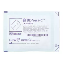 BD VECA-C Kateterio fiksacijos tvarstis 6x7,5 cm su langeliu, 1 vnt