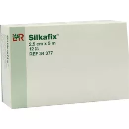 SILKAFIX Sąvaržėlės 2,5 cm x 5 m kartono šerdis, 12 vnt