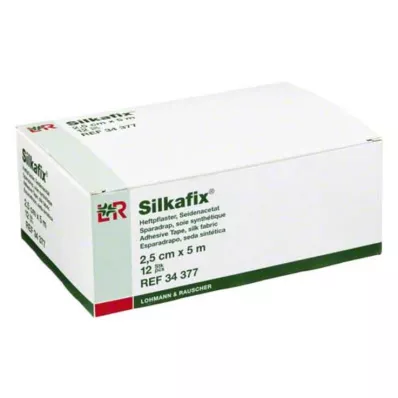 SILKAFIX Sąvaržėlės 2,5 cm x 5 m kartono šerdis, 12 vnt