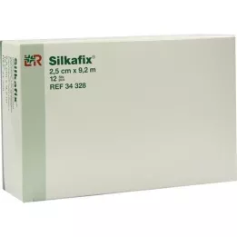 SILKAFIX Segtukas 2,5 cm x 9,2 m kartono šerdis, 12 vnt
