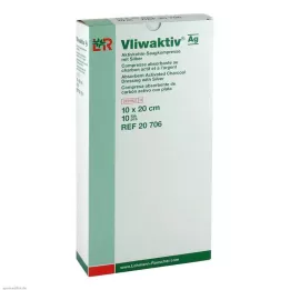 VLIWAKTIV AG Aktyvuotos anglies absorbentas su sidabru 10x20 cm, 10 vnt