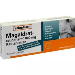 MAGALDRAT-ratiopharm 800 mg tabletės, 20 vnt